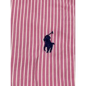 Ralph Lauren Classic Fit Long‎ Sleeve Button Down 16.5 32/33 Pink Stripes